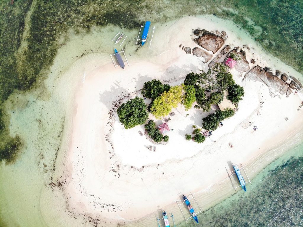Gili Meno vue du ciel