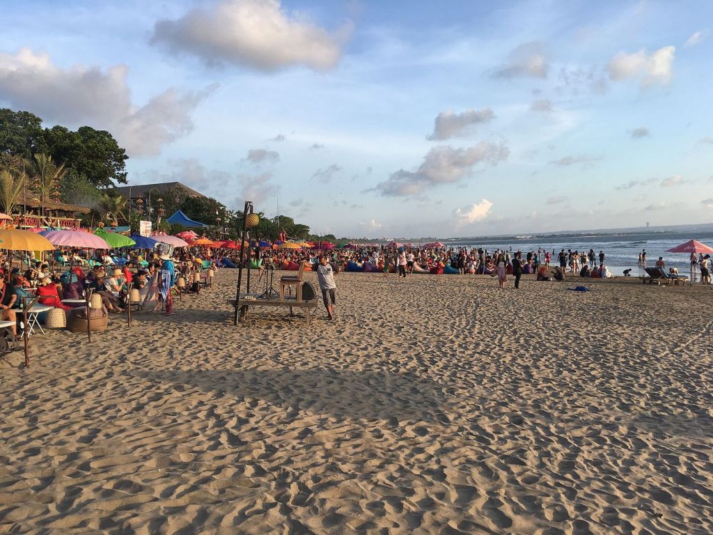 La plage de Seminyak en fin d’après-midi